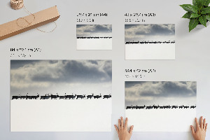 Modern wall art poster Arctic journey