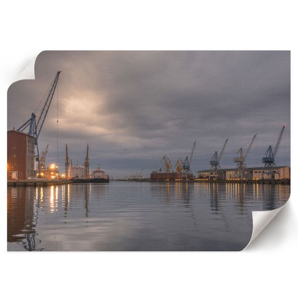 Premium industrial landscape wall art