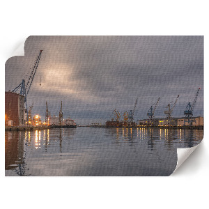 Premium industrial landscape wall art