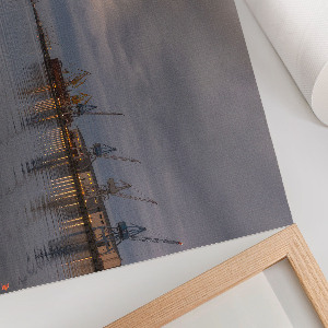 Premium industrial landscape wall art
