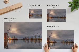 Premium industrial landscape wall art
