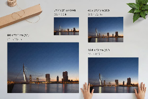 Canvas poster Urban twilight