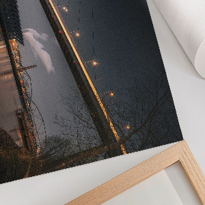 Night Bridge wall poster