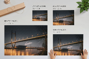 Night Bridge wall poster