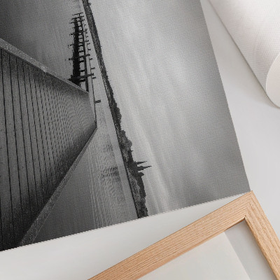 Premium wall art featuring a pier and lake