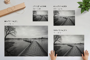 Premium wall art Pier and lake