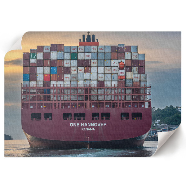 Canvas poster featuring maritime transport