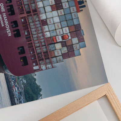 Canvas poster featuring maritime transport