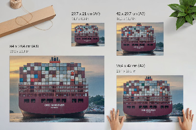 Canvas poster featuring maritime transport