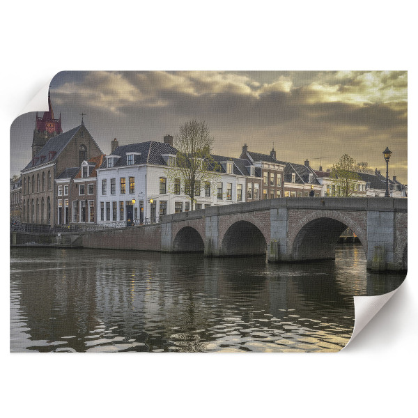 Atmospheric city wall poster