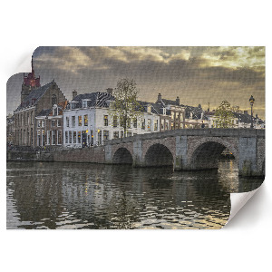 Atmospheric city wall poster