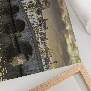 Atmospheric city wall poster
