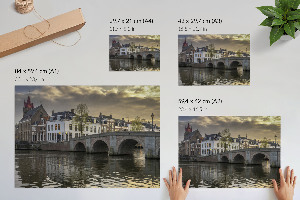 Atmospheric city wall poster