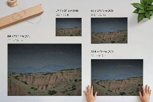Premium wall art depicting a mountain landscape