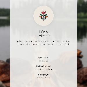 Wall poster Bonfire by the lake