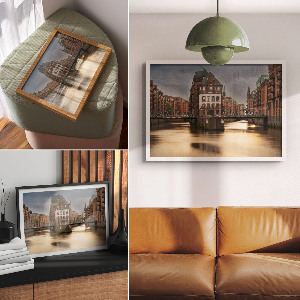 Modern wall art poster Urban charm