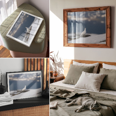 Premium wall art featuring a snowbird motif