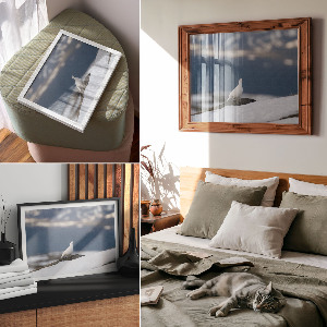 Premium wall art featuring a snowbird motif