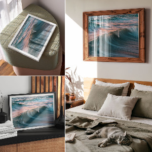 Wall poster featuring sea waves
