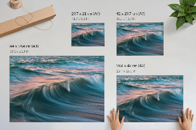 Wall poster featuring sea waves