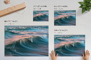 Wall poster Sea waves