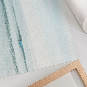 Modern wall art poster featuring ocean waves