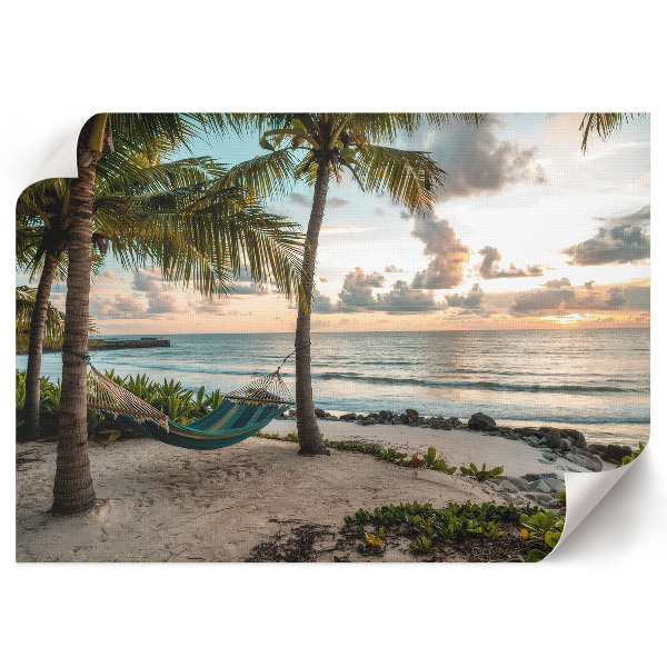 Premium wall art featuring a tropical beach