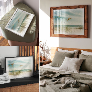 Quiet Beach canvas poster