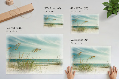 Quiet Beach canvas poster
