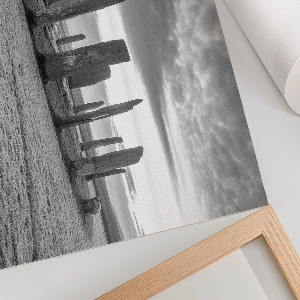 Canvas poster depicting a stone formation
