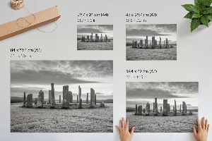 Canvas poster depicting a stone formation