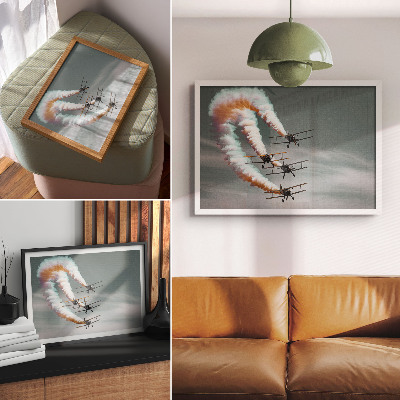 Canvas poster with air formations