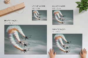 Canvas poster with air formations
