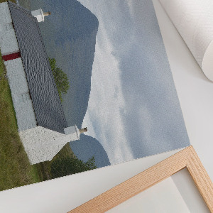 Wall poster with a mountain landscape