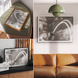 Canvas poster Flight in the sky