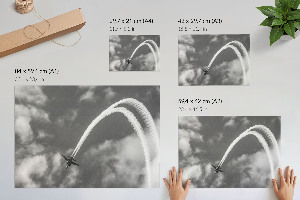 Canvas poster Flight in the sky