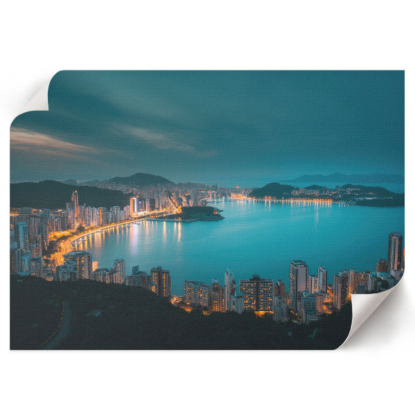 Premium wall art featuring a city at night