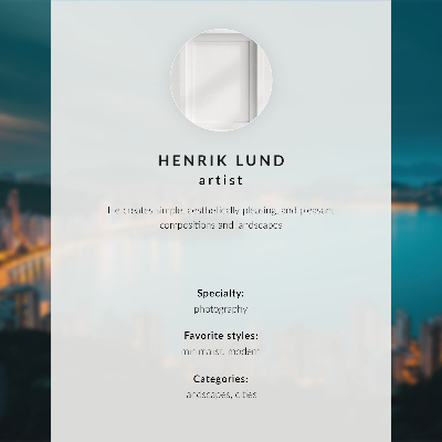 Premium wall art featuring a city at night
