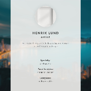 Premium wall art featuring a city at night