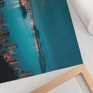 Premium wall art featuring a city at night
