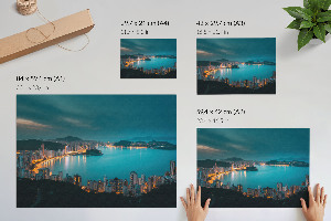 Premium wall art featuring a city at night