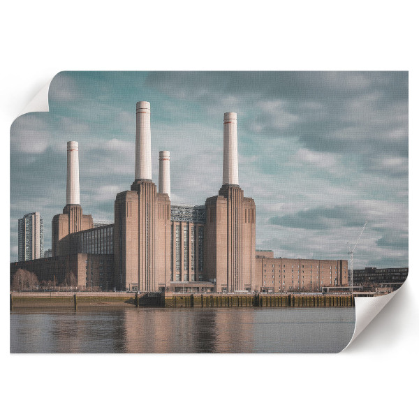 Canvas poster showing industrial architecture