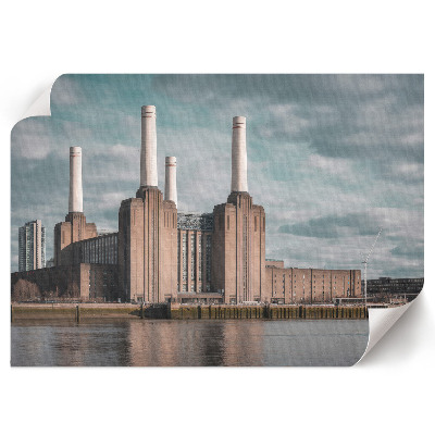Canvas poster showing industrial architecture