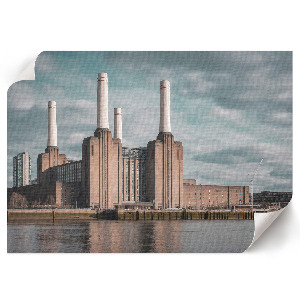 Canvas poster showing industrial architecture