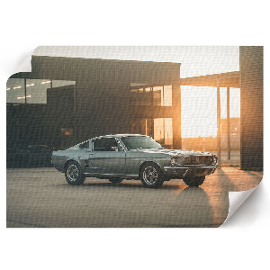 Premium wall art featuring a retro car