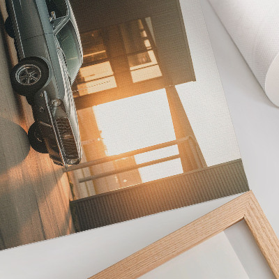 Premium wall art featuring a retro car