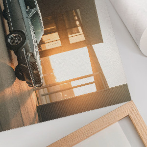Premium wall art featuring a retro car