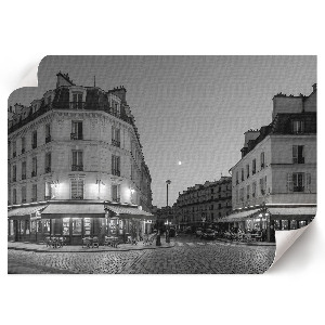 Canvas poster Night city