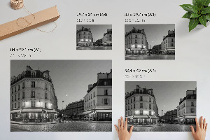 Canvas poster Night city