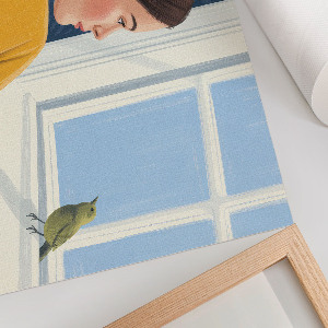 Modern wall art poster The Girl and the Bird